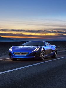 Превью обои rimac, электрокар, концепт