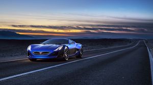 Превью обои rimac, электрокар, концепт