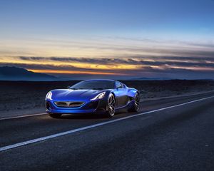 Превью обои rimac, электрокар, концепт