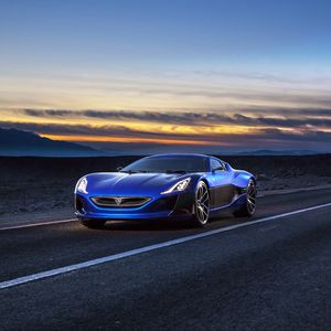 Превью обои rimac, электрокар, концепт