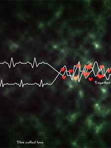Превью обои ритм, сердце, сплетение