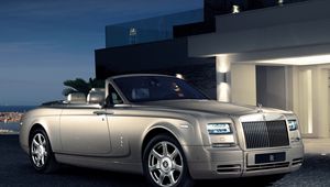 Превью обои rolls royce, phantom, drophead, вид сбоку, авто, стиль