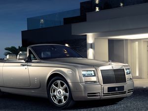 Превью обои rolls royce, phantom, drophead, вид сбоку, авто, стиль