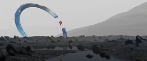 Превью обои ромб, круг, форма, вода, минимализм
