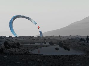 Превью обои ромб, круг, форма, вода, минимализм