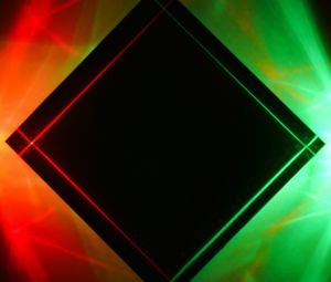 Превью обои ромб, неон, свет, разноцветный, абстракция
