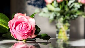 Превью обои роза, цветы, лепестки, макро, розовый