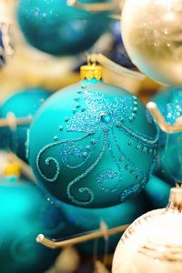 Превью обои рождественские украшения, рождество, новый год, шары, узоры