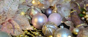 Превью обои рождественские украшения, шары, декорация