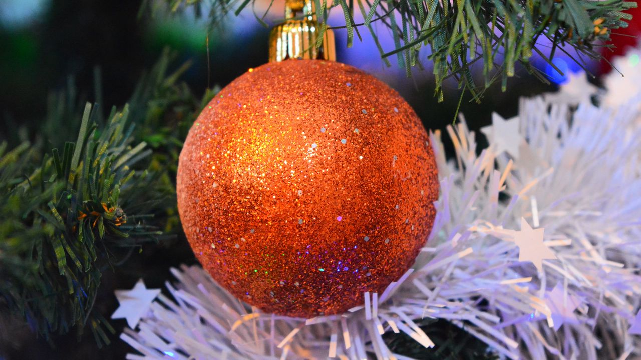 Обои рождественский шар, украшение, декорация, новый год
