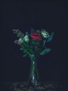 Превью обои розы, букет, ваза