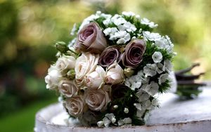 Превью обои розы, гвоздики, цветы, букет, красиво, композиция