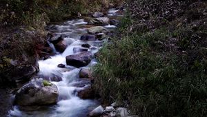 Превью обои ручей, камни, вода, природа