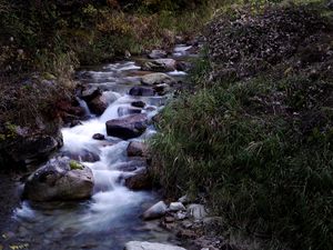 Превью обои ручей, камни, вода, природа