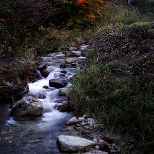 Превью обои ручей, камни, вода, природа