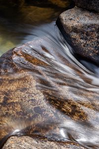 Превью обои ручей, камни, вода, долгая выдержка