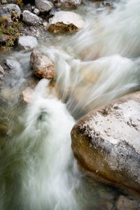 Превью обои ручей, вода, камни, природа, галька