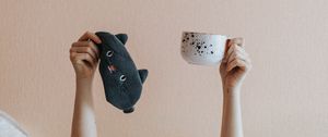 Превью обои руки, чашка, утро