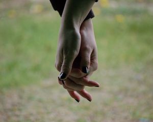 Превью обои руки, пальцы, касание, жест
