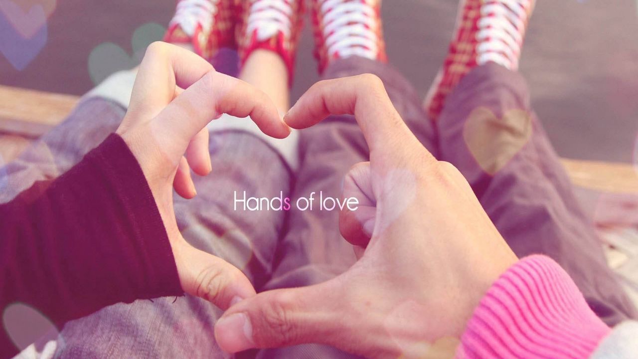 Обои руки, пальцы, сердце, пара, любовь