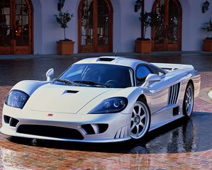 Превью обои saleen, s7, вид спереди, белый