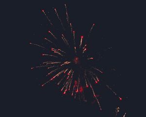 Превью обои салют, небо, ночь, фейерверк