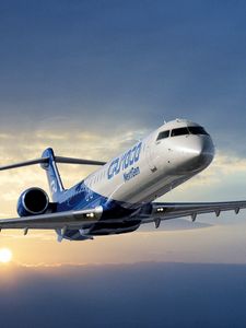 Превью обои самолет, bombardier, crj 700, series