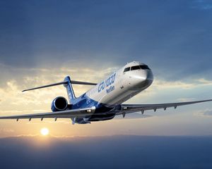 Превью обои самолет, bombardier, crj 700, series