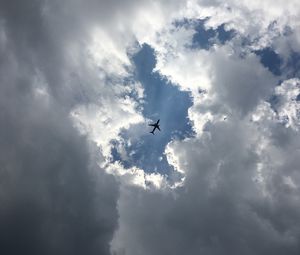 Превью обои самолет, небо, вид снизу