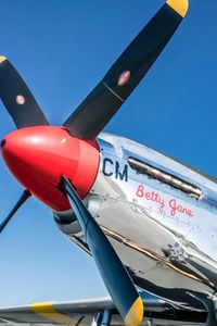 Превью обои самолет, p-51c, mustang, betty jane