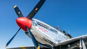 Превью обои самолет, p-51c, mustang, betty jane