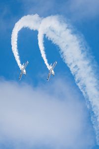 Превью обои самолеты, дым, небо, высший пилотаж, авиашоу