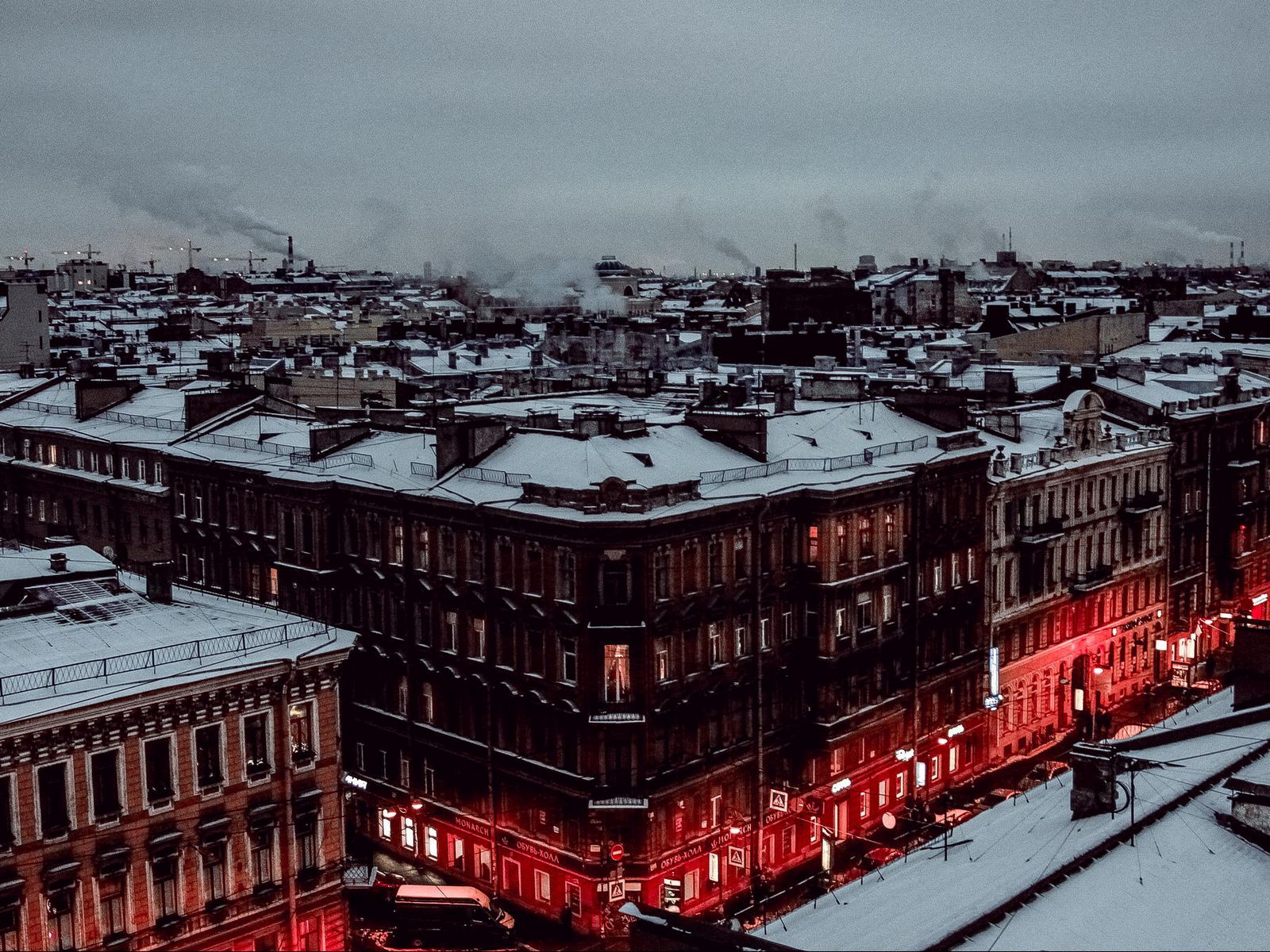 Питерские крыши зимой