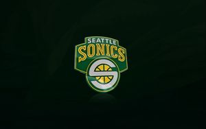 Превью обои seattle supersonics, nba, логотип