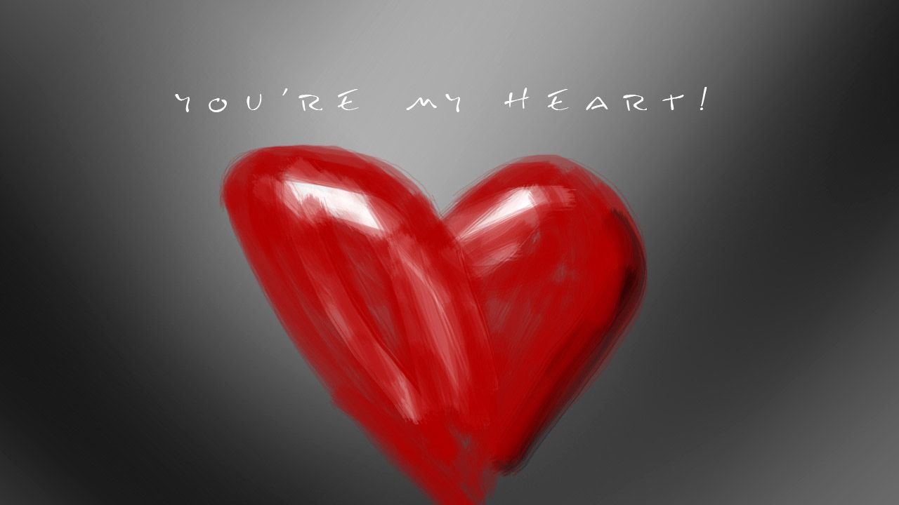 Обои сердце, любовь, рисунок, карандаш