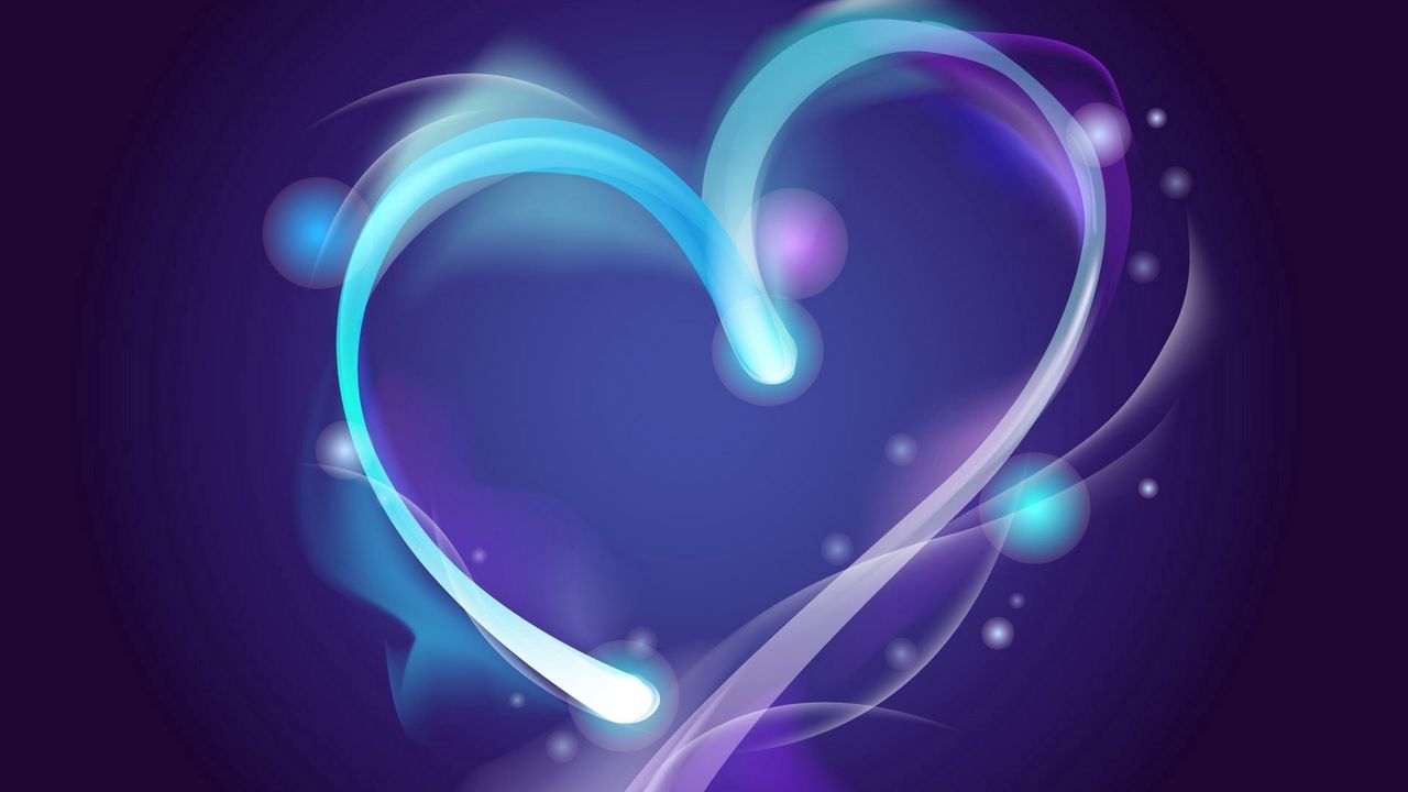 Обои сердце, сиреневый, фиолетовый, круги