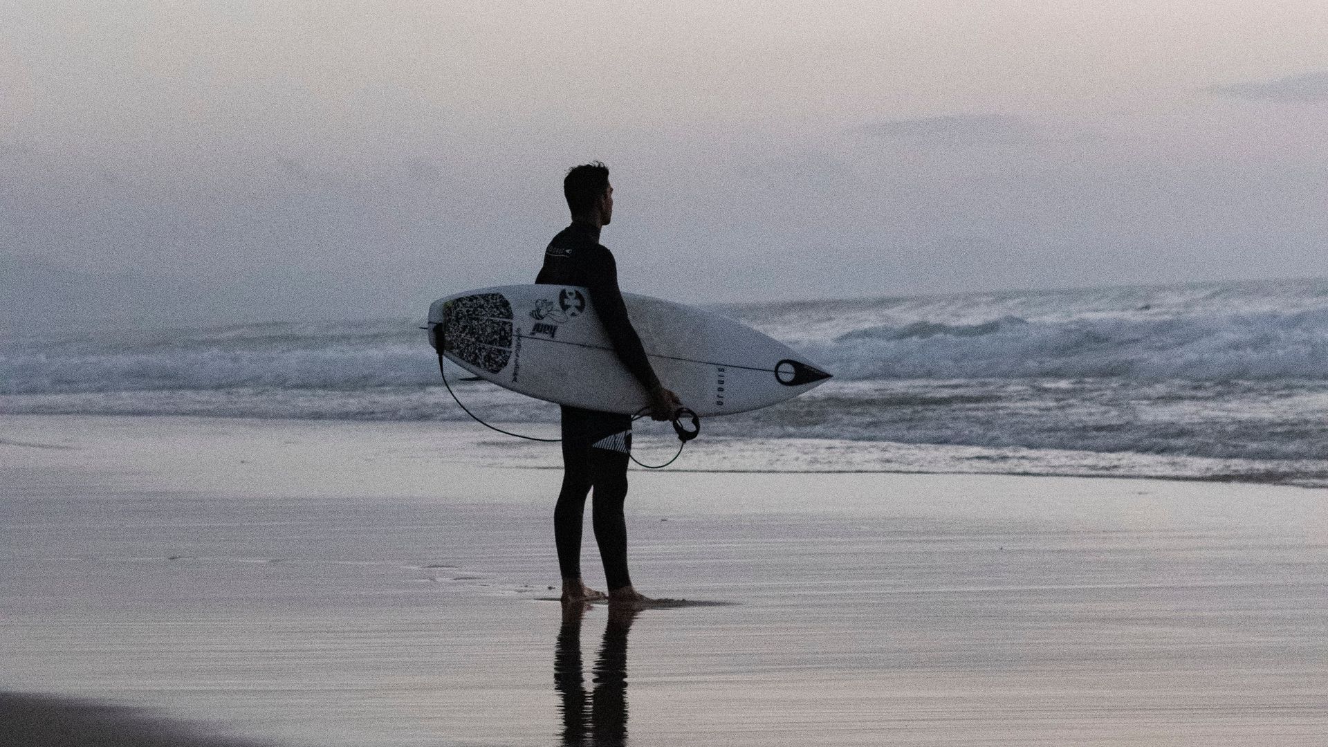 Скачать 1920x1080 серфинг, доска, волны обои, картинки full hd, hdtv