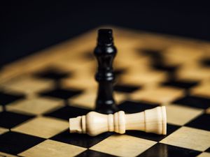 Превью обои шахматы, фигуры, игра, ход