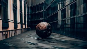 Превью обои шар, архитектура, здание, город
