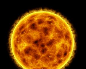 Превью обои шар, сфера, пламенный, яркий, абстракция