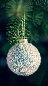 Превью обои шар, украшение, елка, новый год, рождество