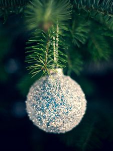 Превью обои шар, украшение, елка, новый год, рождество
