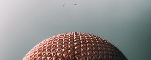 Превью обои шар, здание, архитектура, купол, птицы