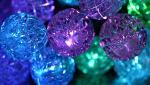 Превью обои шары, блеск, формы