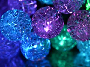 Превью обои шары, блеск, формы