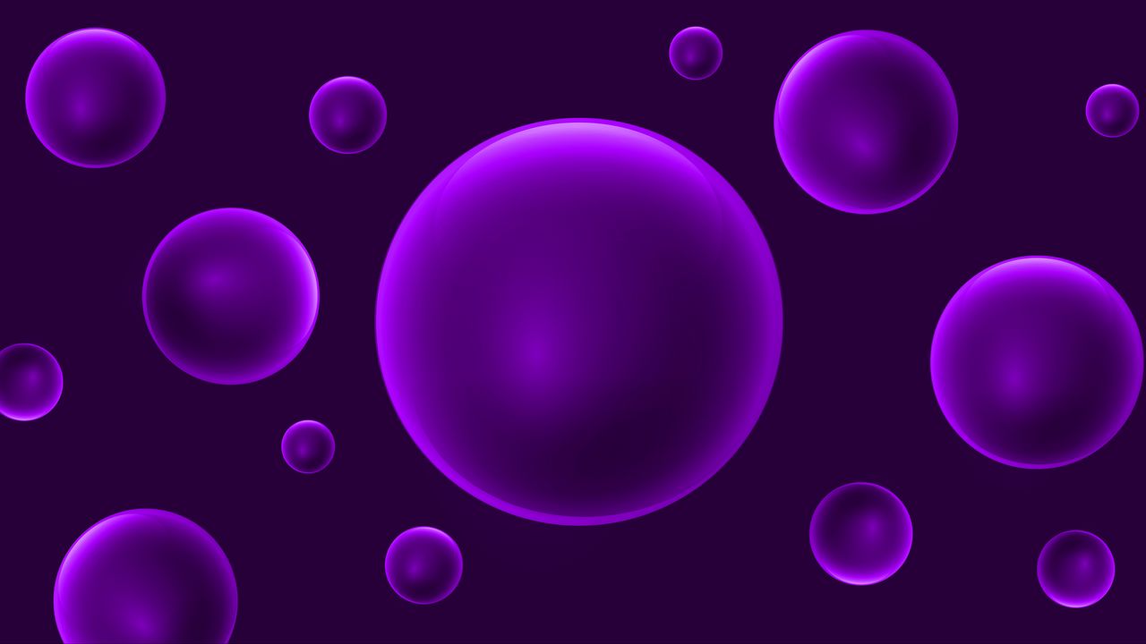 Обои шары, фон, цвет, абстракция, фиолетовый