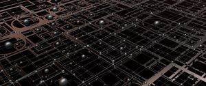 Превью обои шары, линии, запутанный, структура, 3d