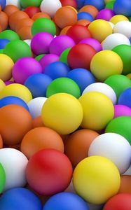 Превью обои шары, разноцветные, мячи