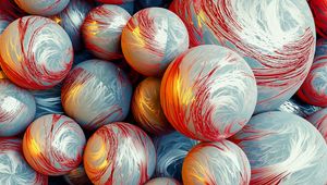 Превью обои шары, сферы, 3d, объем