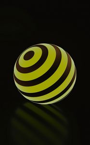 Превью обои шары, шар, полосы, свечение